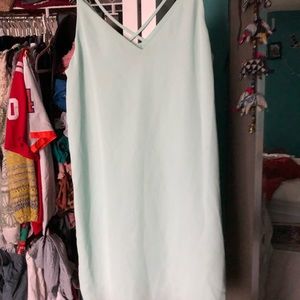 Topshop teal blue shift dress